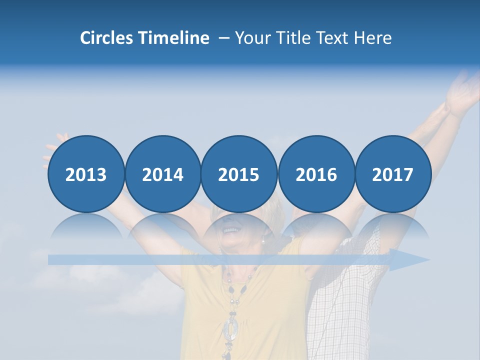 Woman Praise Winners PowerPoint Template