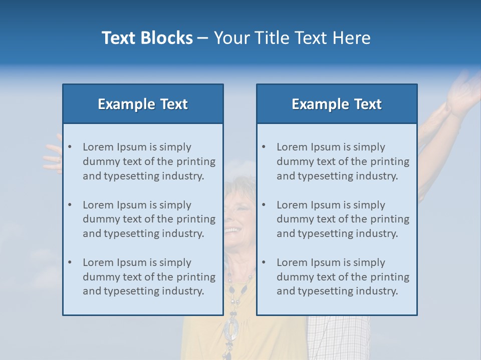 Woman Praise Winners PowerPoint Template