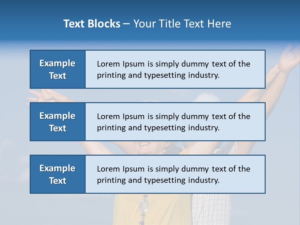Woman Praise Winners PowerPoint Template