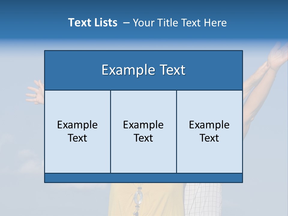 Woman Praise Winners PowerPoint Template