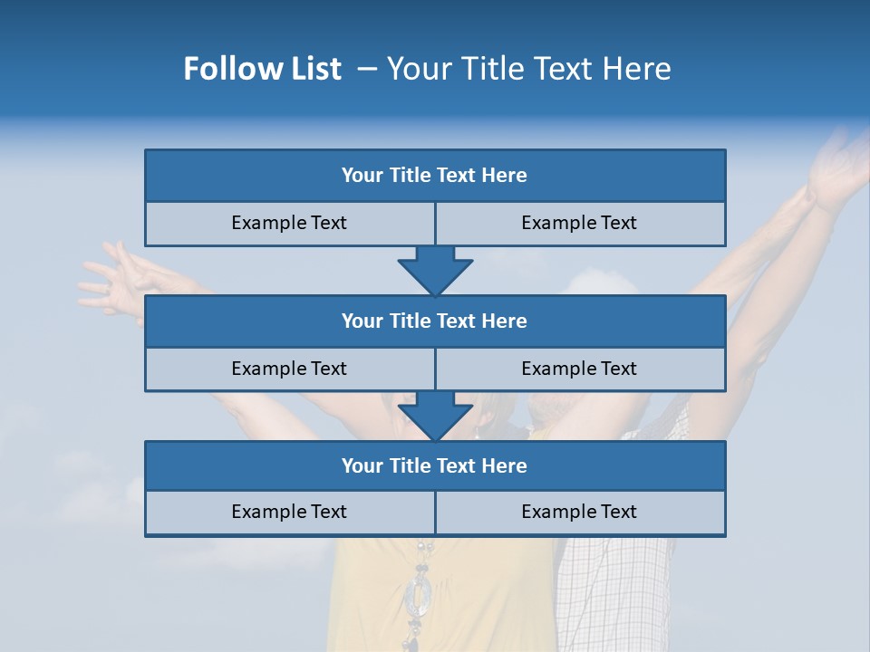 Woman Praise Winners PowerPoint Template