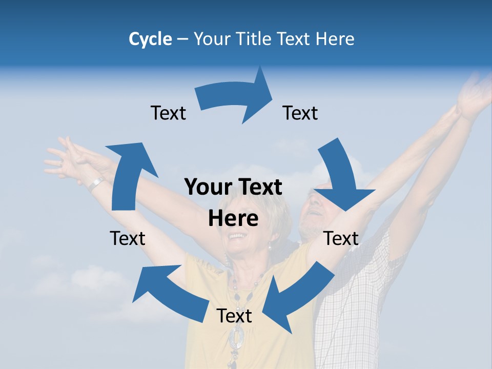 Woman Praise Winners PowerPoint Template