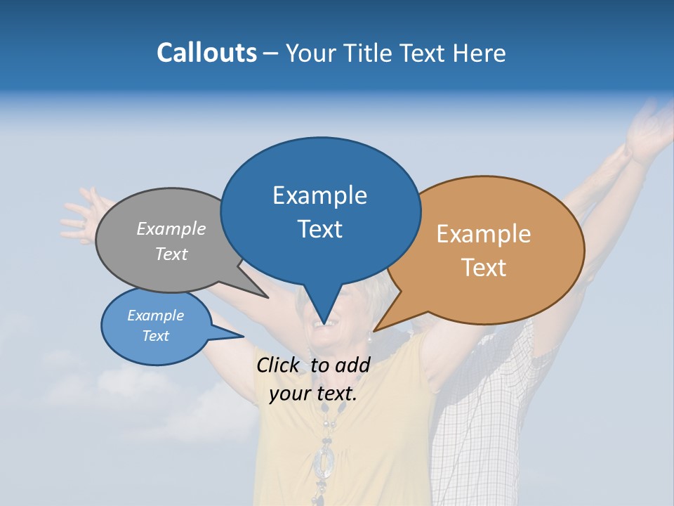 Woman Praise Winners PowerPoint Template