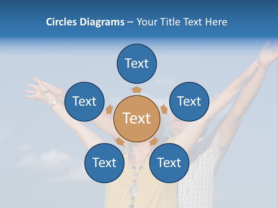 Woman Praise Winners PowerPoint Template