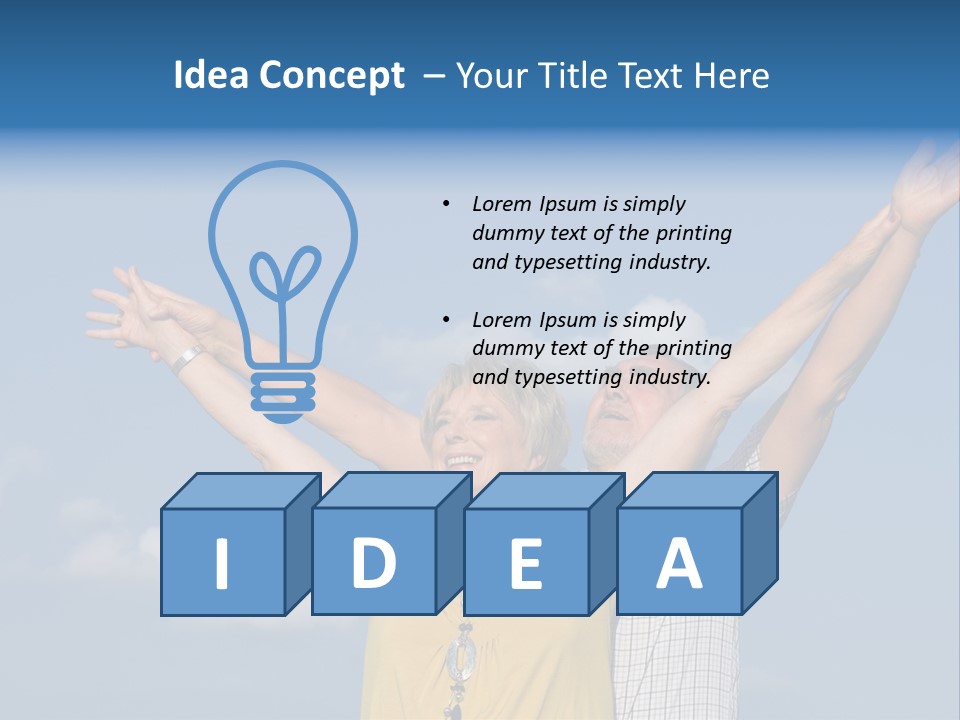 Woman Praise Winners PowerPoint Template