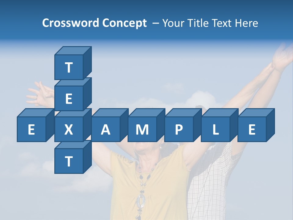 Woman Praise Winners PowerPoint Template