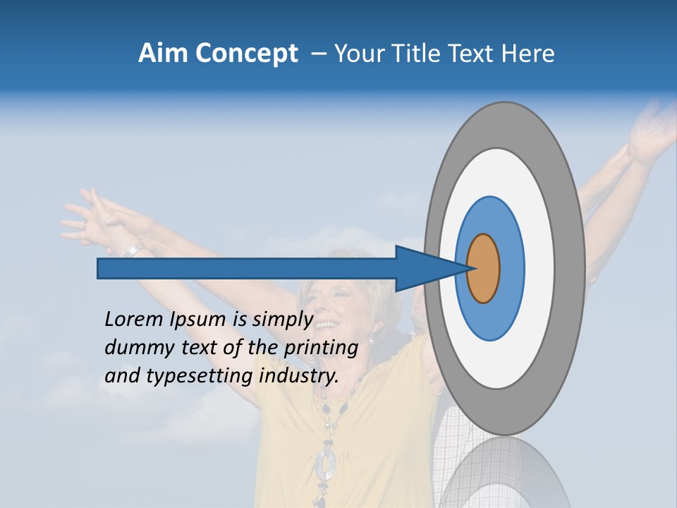 Woman Praise Winners PowerPoint Template