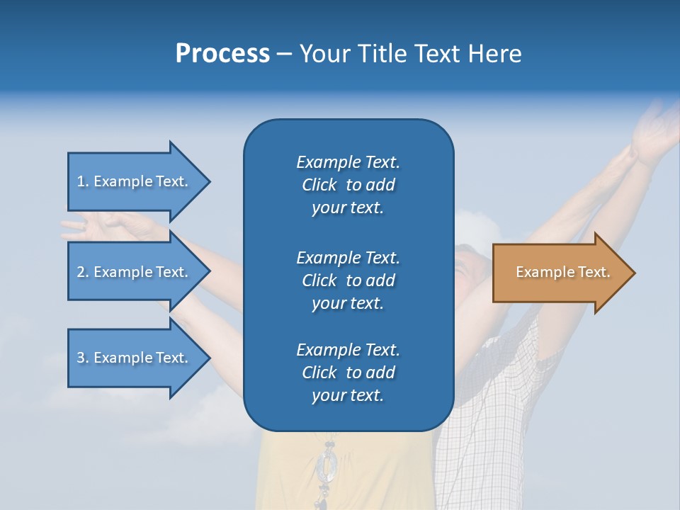 Woman Praise Winners PowerPoint Template