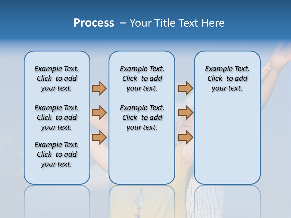 Woman Praise Winners PowerPoint Template