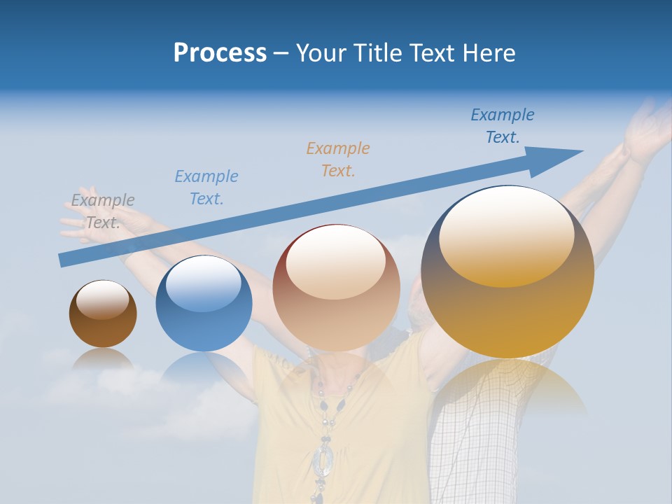 Woman Praise Winners PowerPoint Template