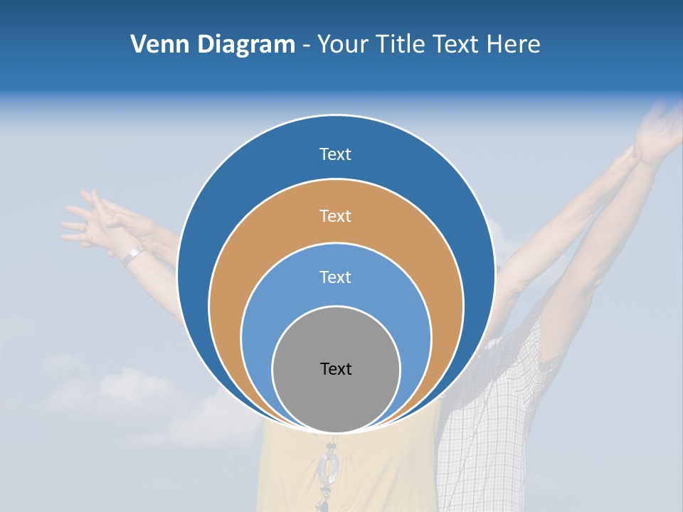 Woman Praise Winners PowerPoint Template