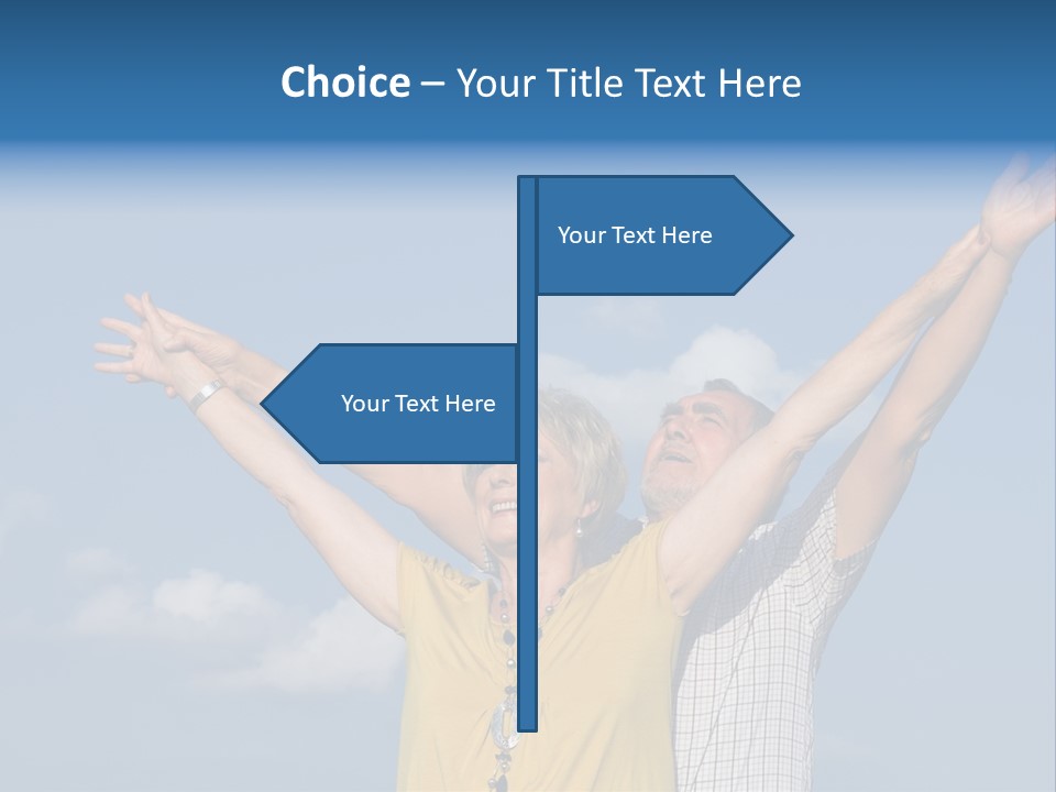 Woman Praise Winners PowerPoint Template