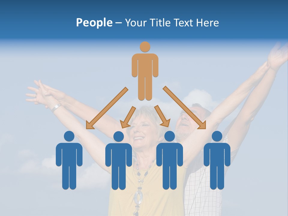 Woman Praise Winners PowerPoint Template