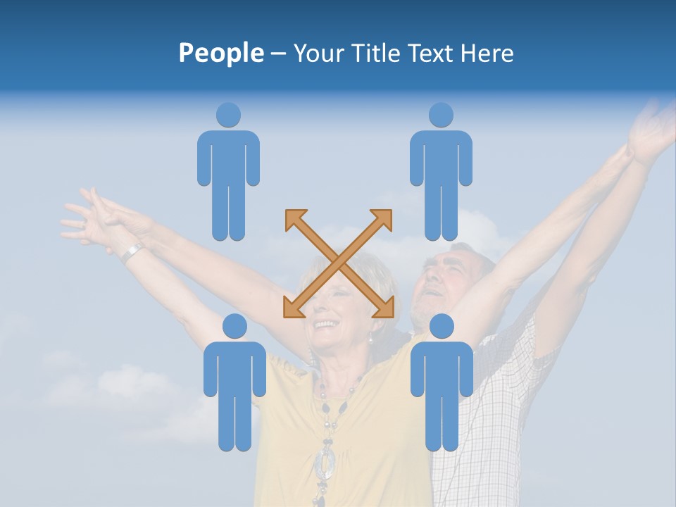 Woman Praise Winners PowerPoint Template