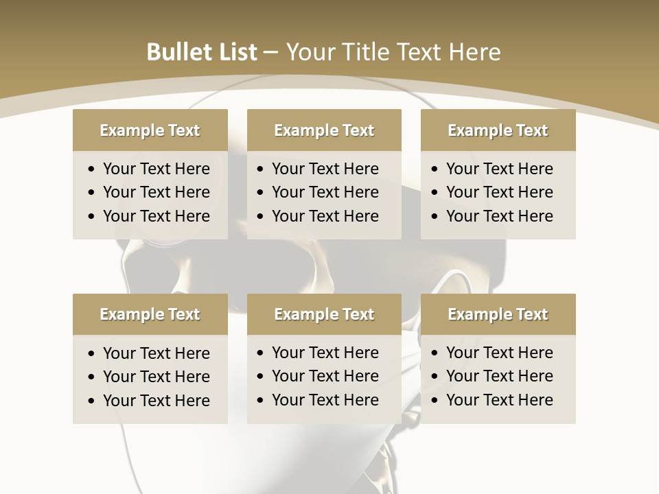 Job Neck Skull PowerPoint Template