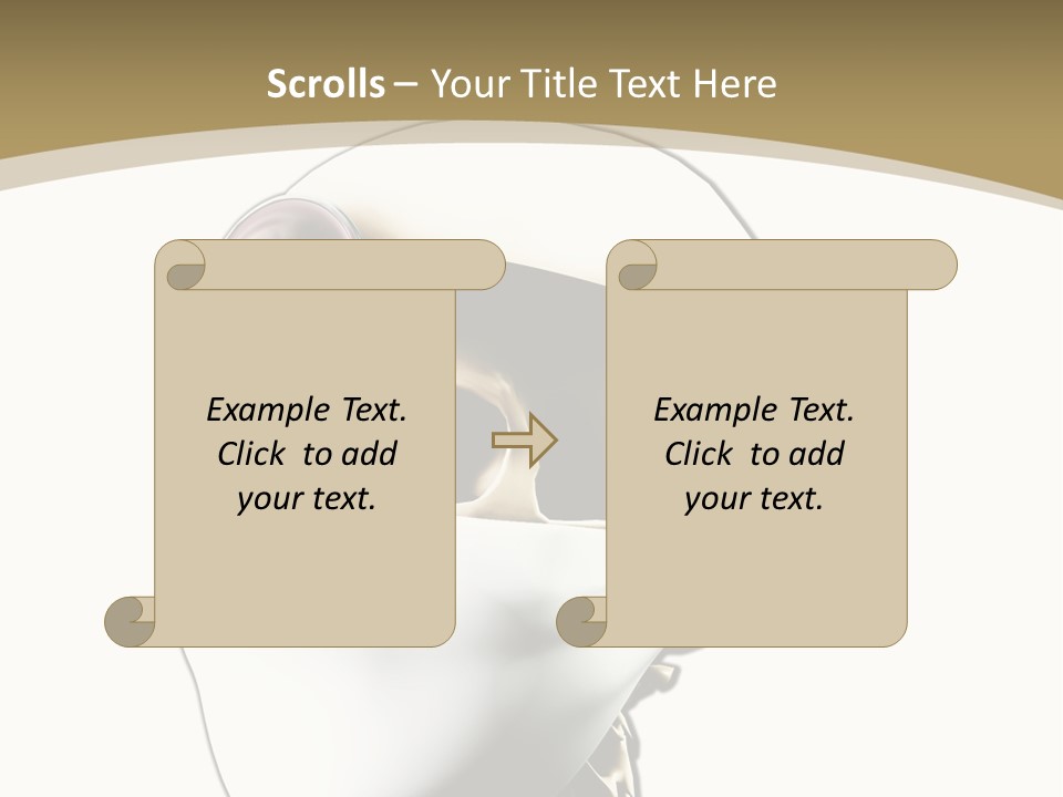 Job Neck Skull PowerPoint Template