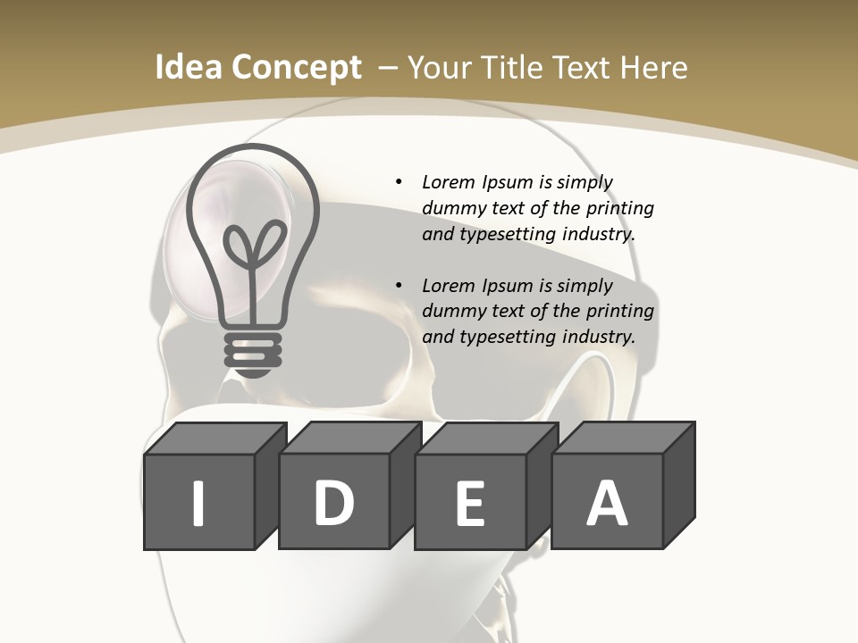 Job Neck Skull PowerPoint Template