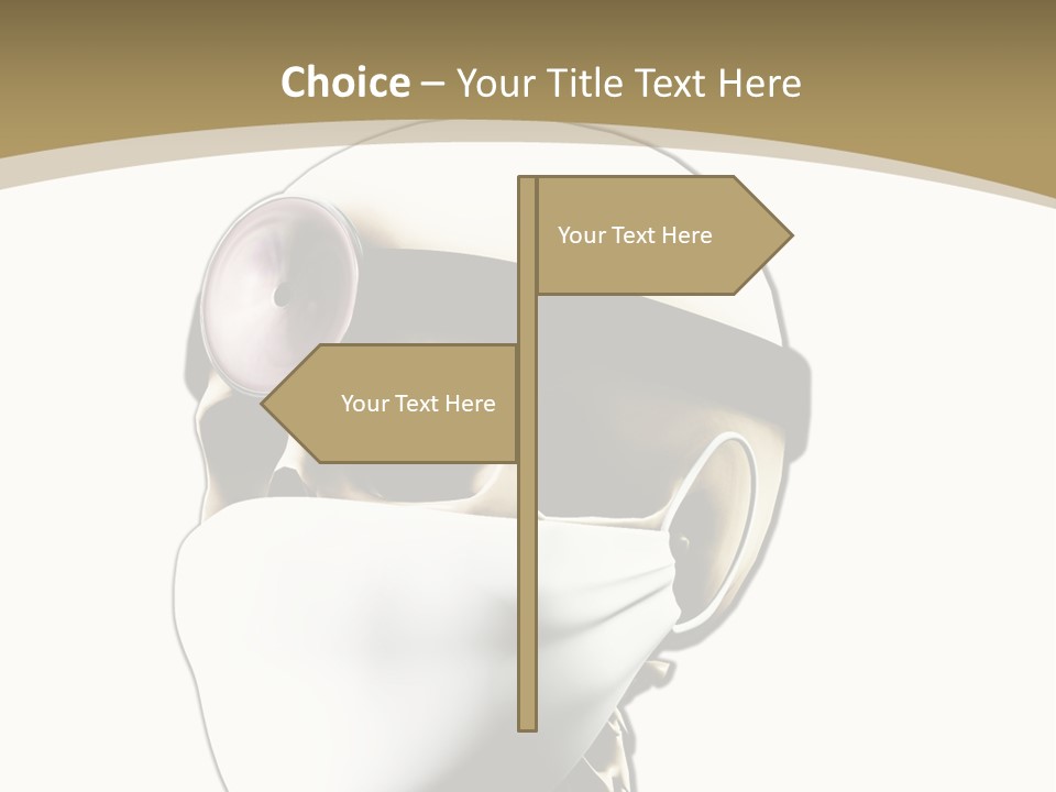 Job Neck Skull PowerPoint Template