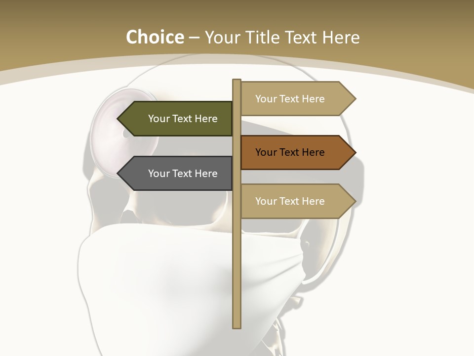 Job Neck Skull PowerPoint Template