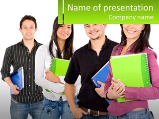 Classroom Guys Hispanic PowerPoint Template