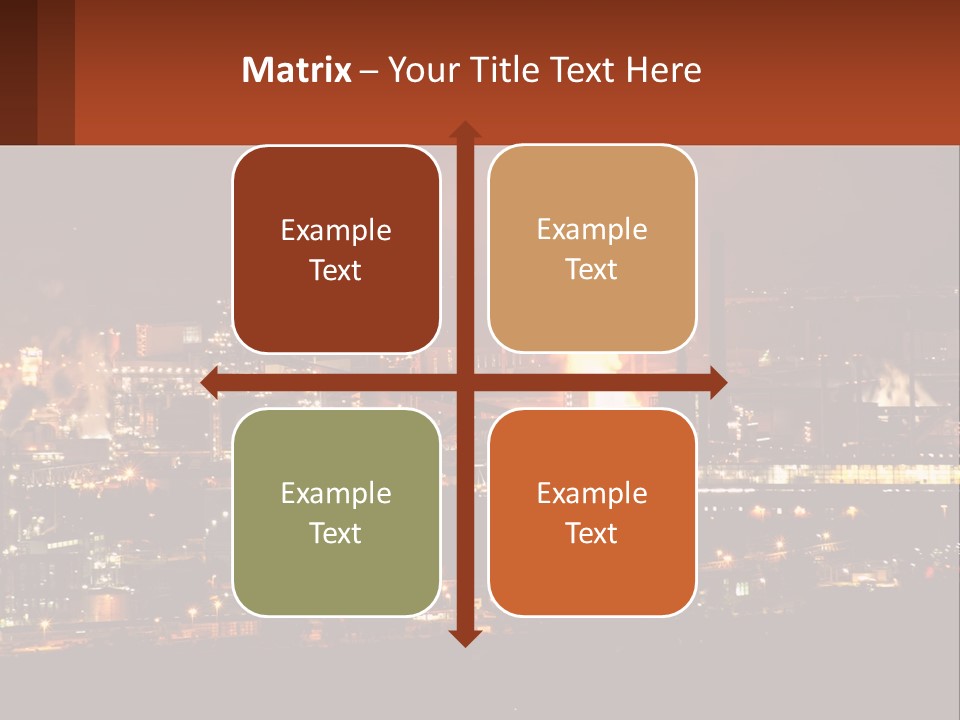 Production Fossil Flowing PowerPoint Template