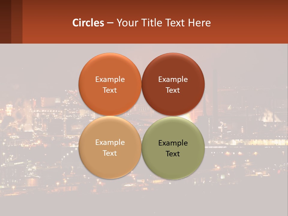 Production Fossil Flowing PowerPoint Template