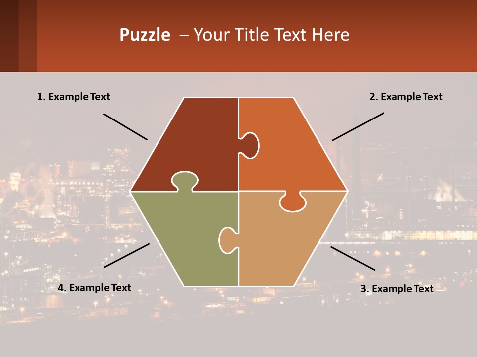 Production Fossil Flowing PowerPoint Template