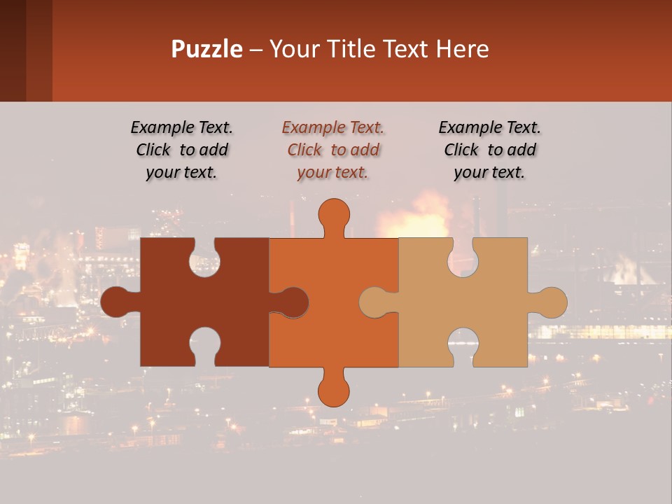 Production Fossil Flowing PowerPoint Template