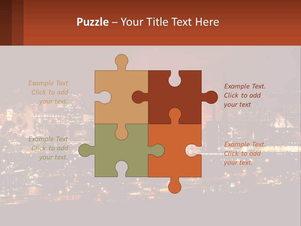 Production Fossil Flowing PowerPoint Template