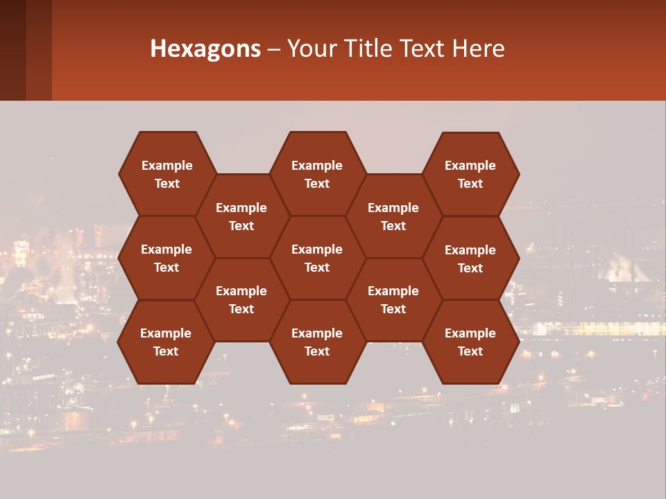 Production Fossil Flowing PowerPoint Template