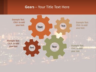 Production Fossil Flowing PowerPoint Template