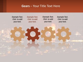 Production Fossil Flowing PowerPoint Template