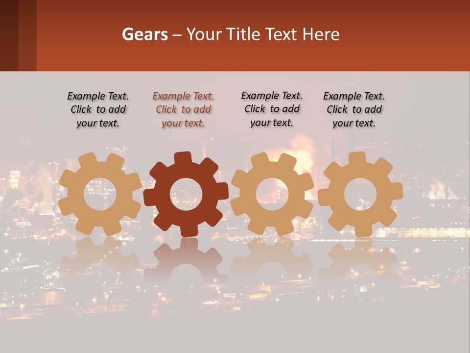 Production Fossil Flowing PowerPoint Template