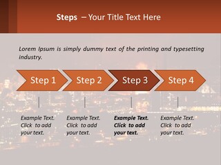 Production Fossil Flowing PowerPoint Template