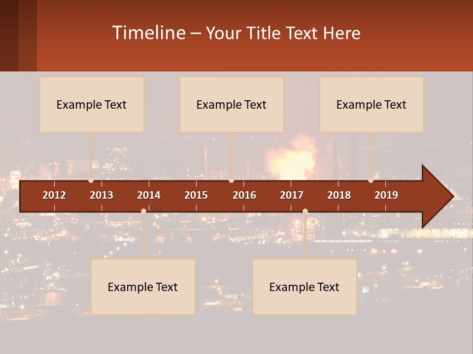 Production Fossil Flowing PowerPoint Template