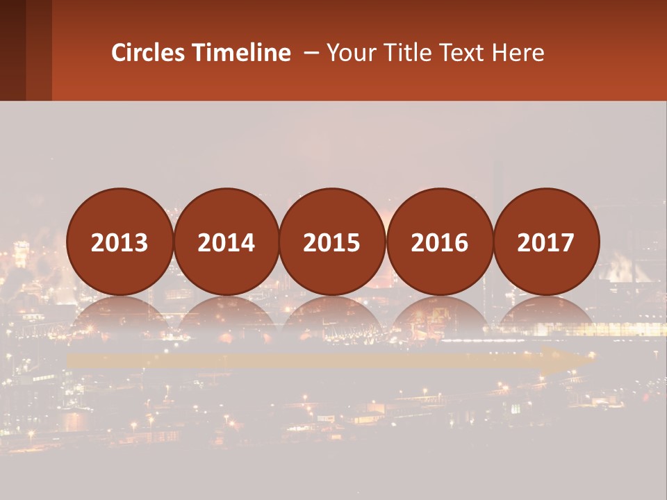 Production Fossil Flowing PowerPoint Template