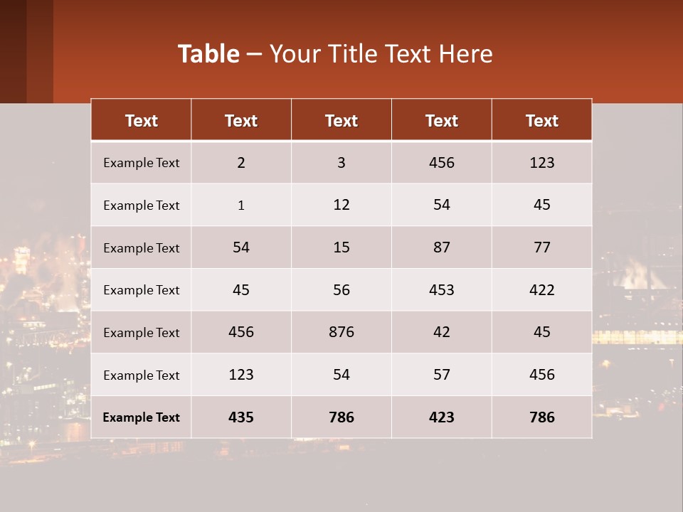 Production Fossil Flowing PowerPoint Template