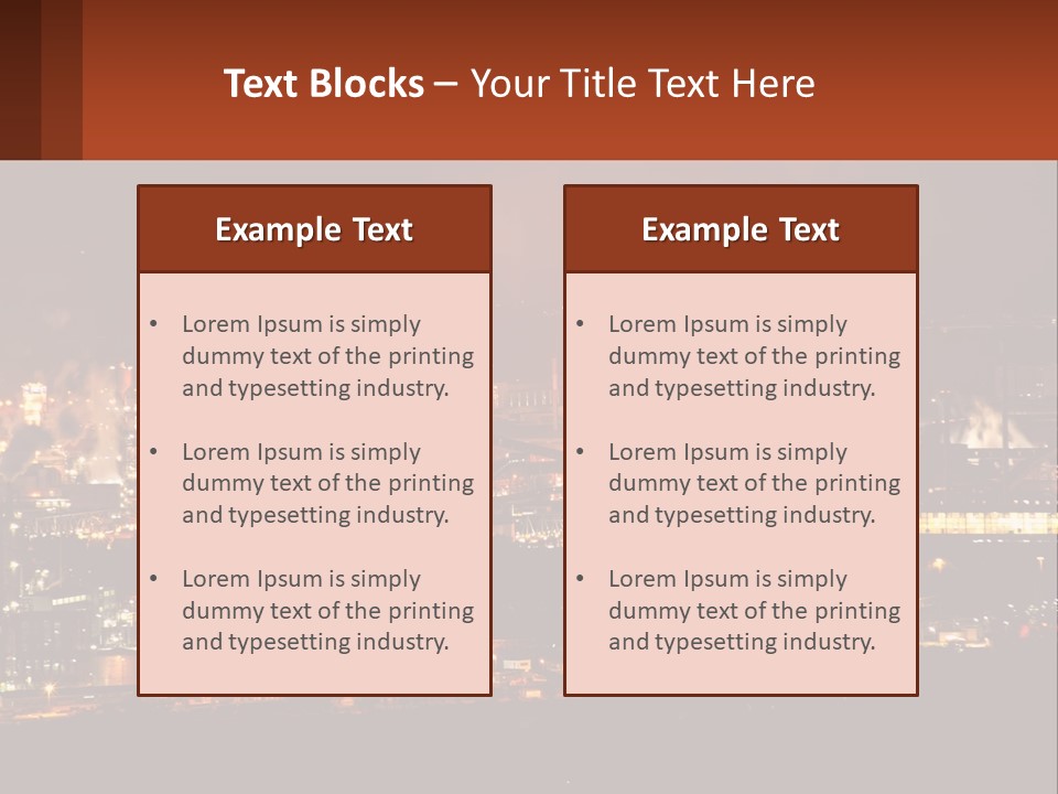 Production Fossil Flowing PowerPoint Template