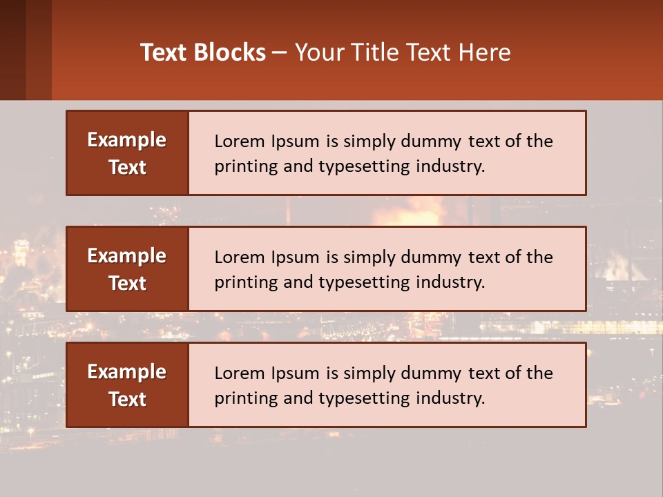 Production Fossil Flowing PowerPoint Template