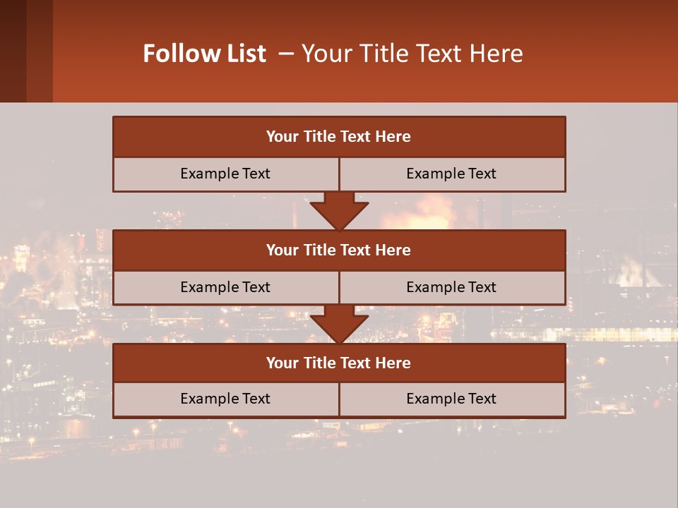 Production Fossil Flowing PowerPoint Template