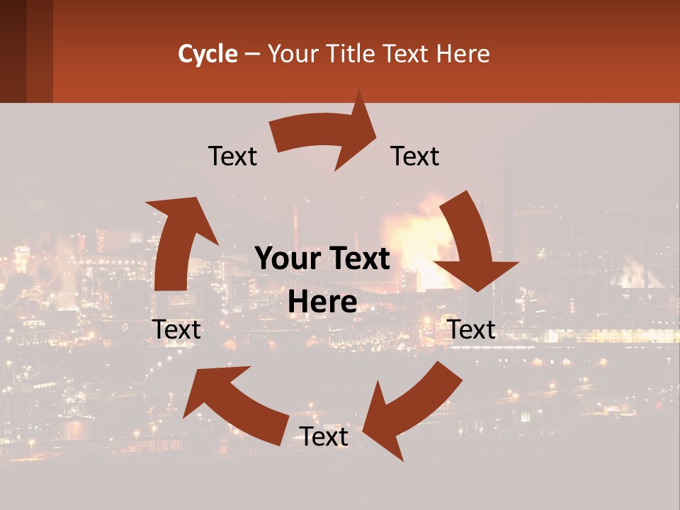 Production Fossil Flowing PowerPoint Template