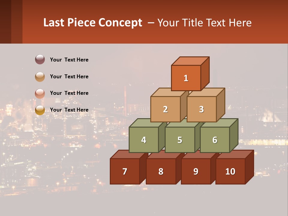 Production Fossil Flowing PowerPoint Template