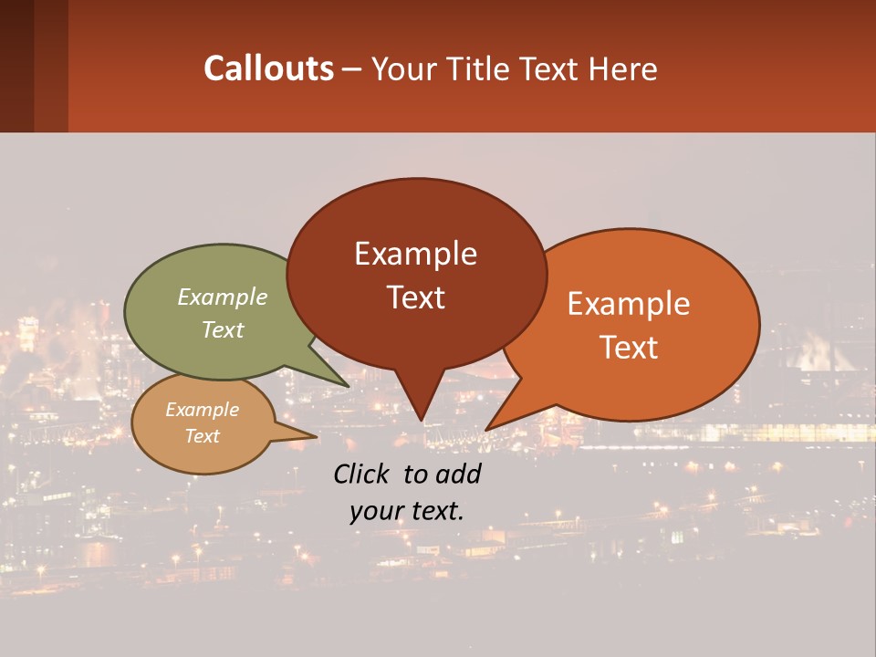 Production Fossil Flowing PowerPoint Template