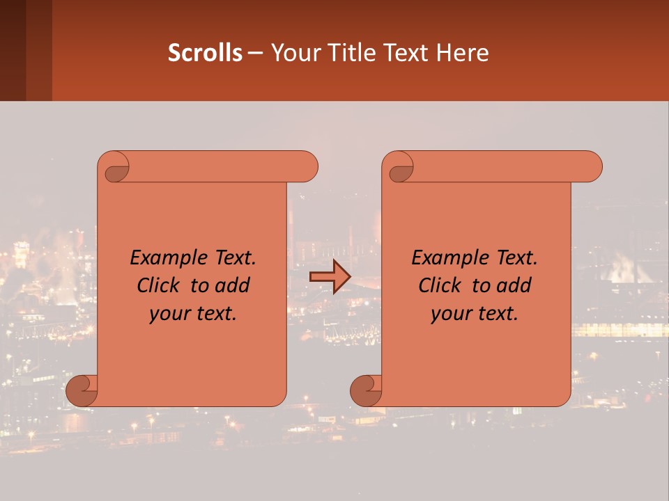Production Fossil Flowing PowerPoint Template