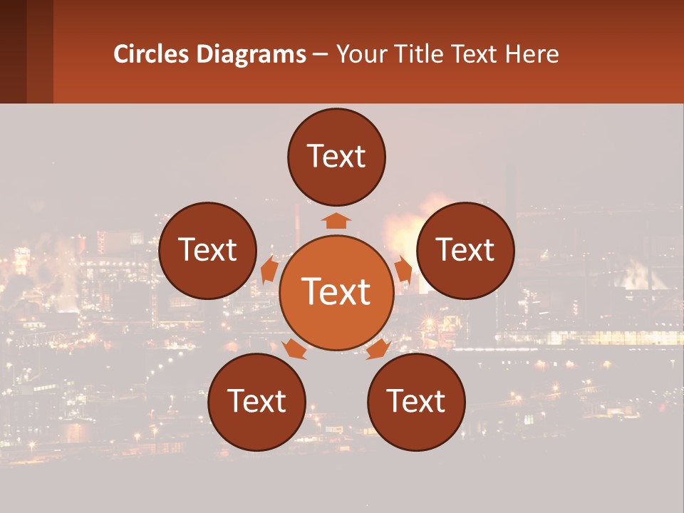 Production Fossil Flowing PowerPoint Template