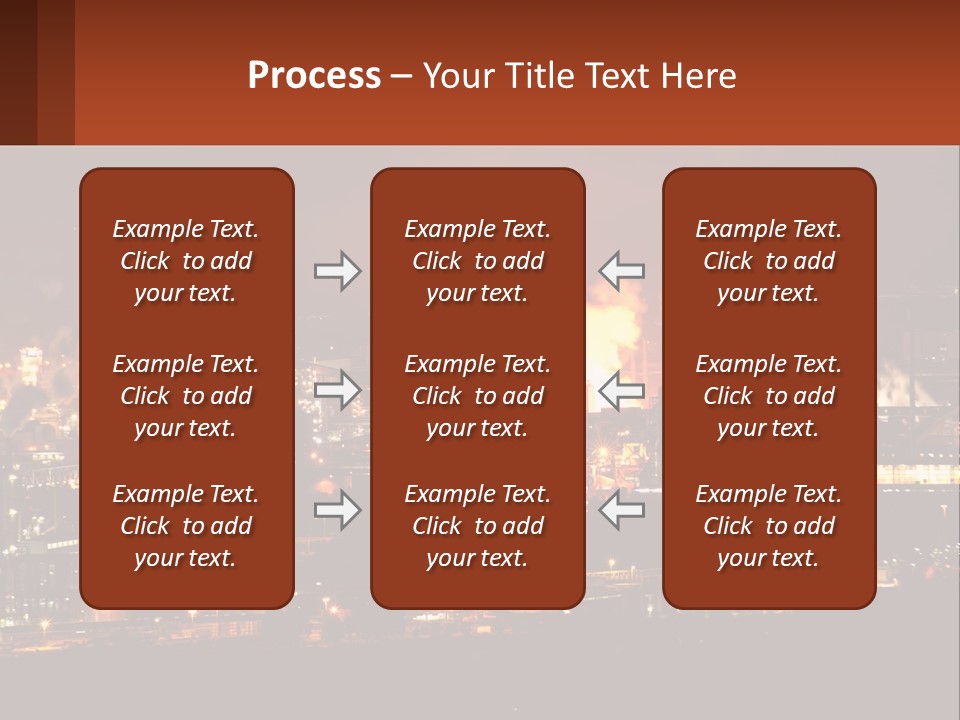 Production Fossil Flowing PowerPoint Template