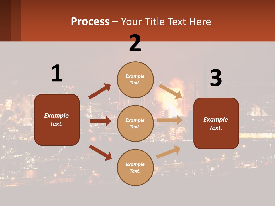 Production Fossil Flowing PowerPoint Template