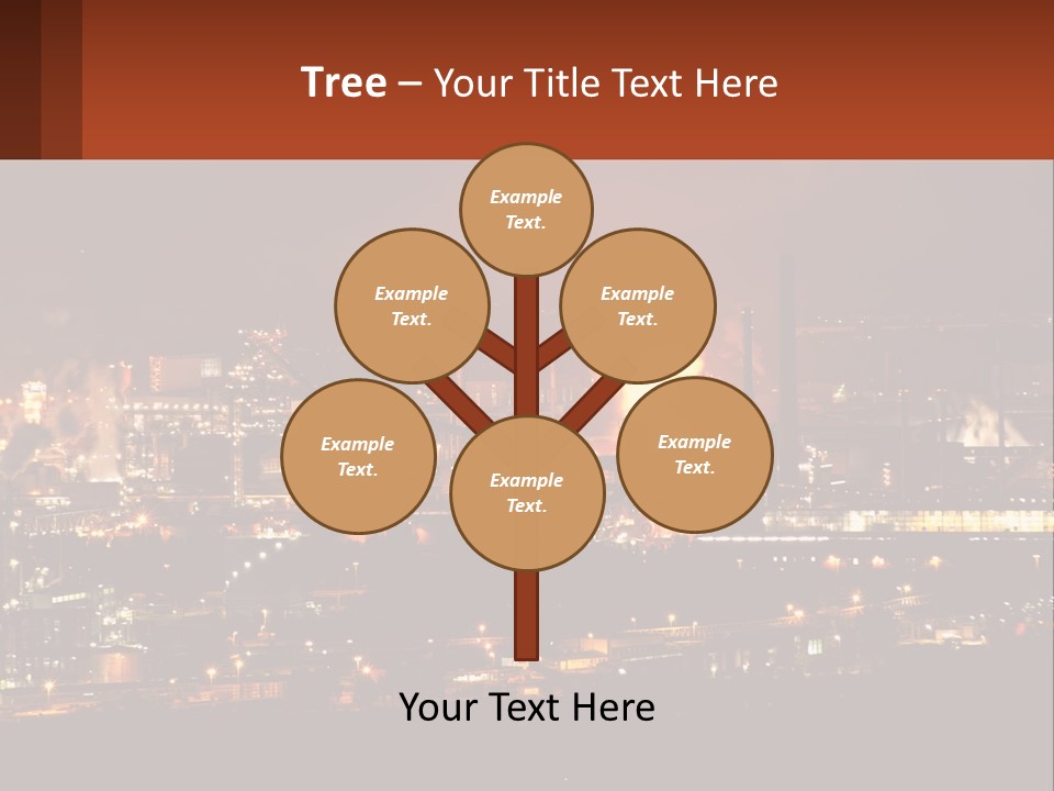 Production Fossil Flowing PowerPoint Template