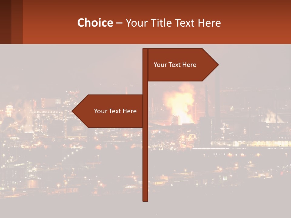 Production Fossil Flowing PowerPoint Template