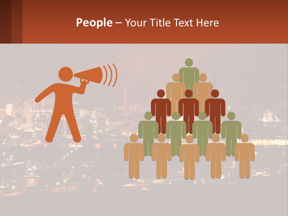 Production Fossil Flowing PowerPoint Template